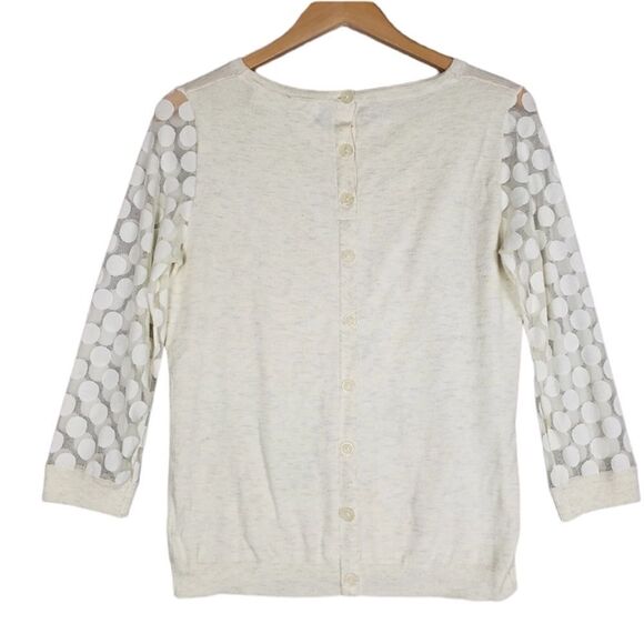 ✨Anthropologie Sparrow Cream Dotlace Pullover✨ - Picture 3 of 8